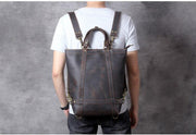 The Icarus | Handmade Vintage Leather Backpack - STEEL HORSE LEATHER, Handmade, Genuine Vintage Leather