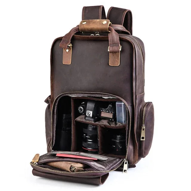 camera case backpack leather The Gaetano