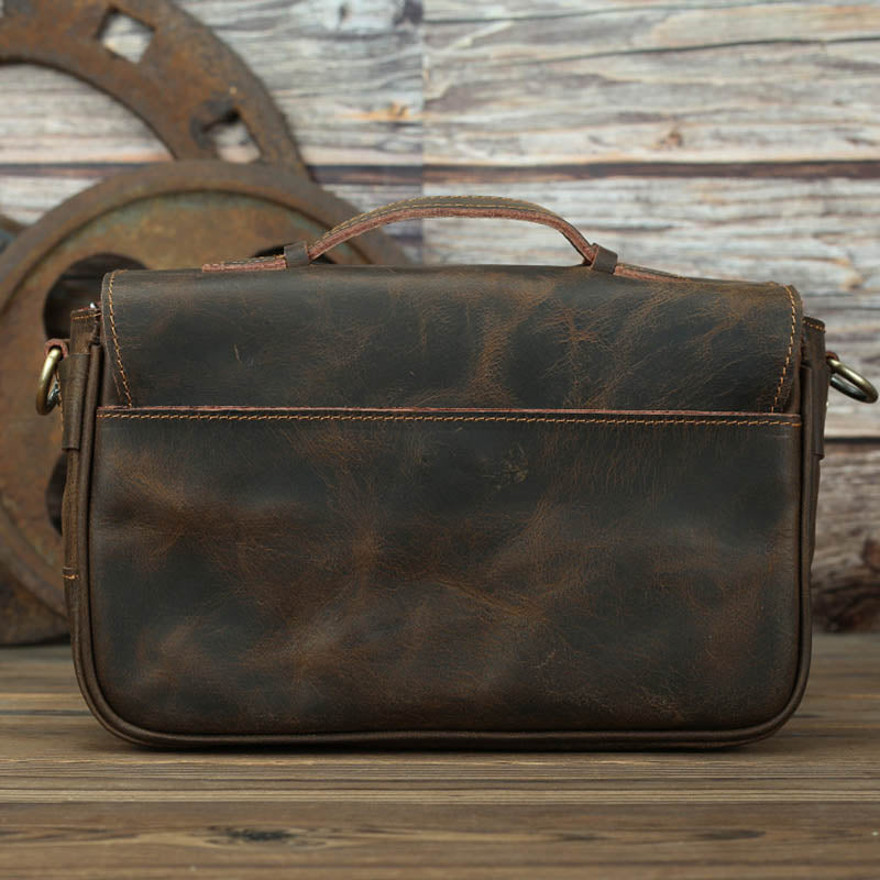 The Faust Leather Camera Bag | Crossbody Vintage Camera Messenger Bag