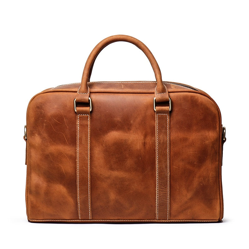 The Bjorn Leather Laptop Bag | Vintage Leather Briefcase