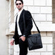 Baldwin Black Leather Business Bag