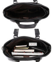 Baldwin Black Leather Business Bag