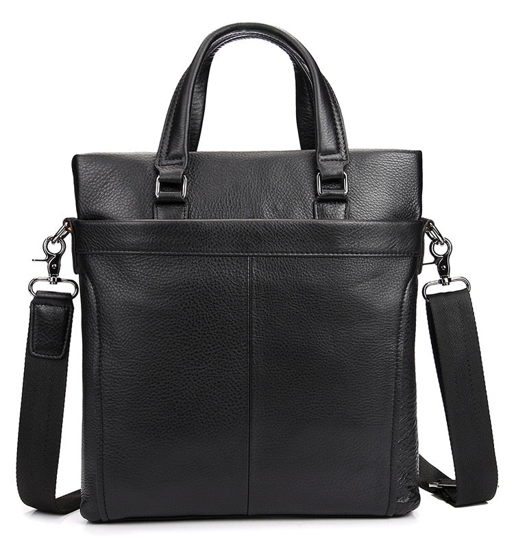 Baldwin Black Leather Business Bag