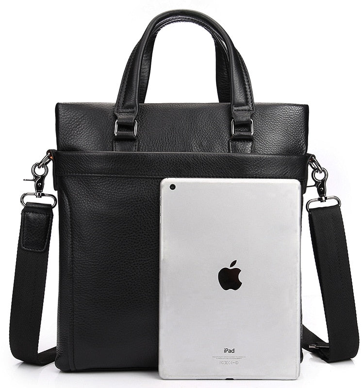 Baldwin Black Leather Business Bag