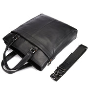 Baldwin Black Leather Business Bag