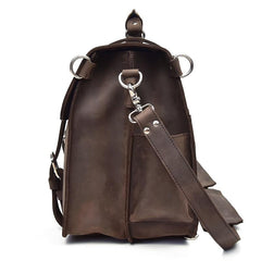 Men's Leather Gancio Studio Messenger Bag