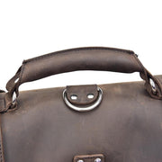 The Gustav Messenger Bag | Large Capacity Vintage Leather Messenger Bag - STEEL HORSE LEATHER, Handmade, Genuine Vintage Leather