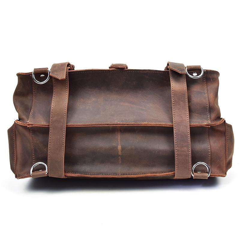 The Gustav Messenger Bag | Large Capacity Vintage Leather Messenger Ba