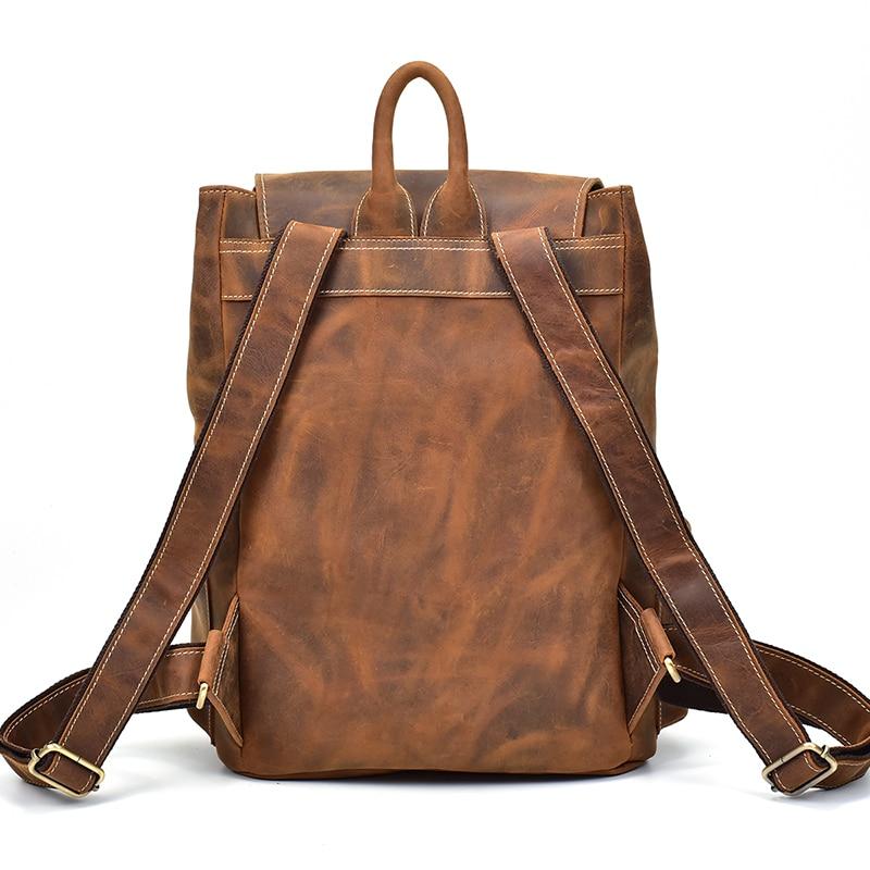 The Hagen Backpack | Vintage Leather Backpack - STEEL HORSE LEATHER, Handmade, Genuine Vintage Leather