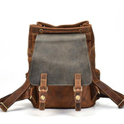 The Hagen Backpack | Vintage Leather Backpack - STEEL HORSE LEATHER, Handmade, Genuine Vintage Leather