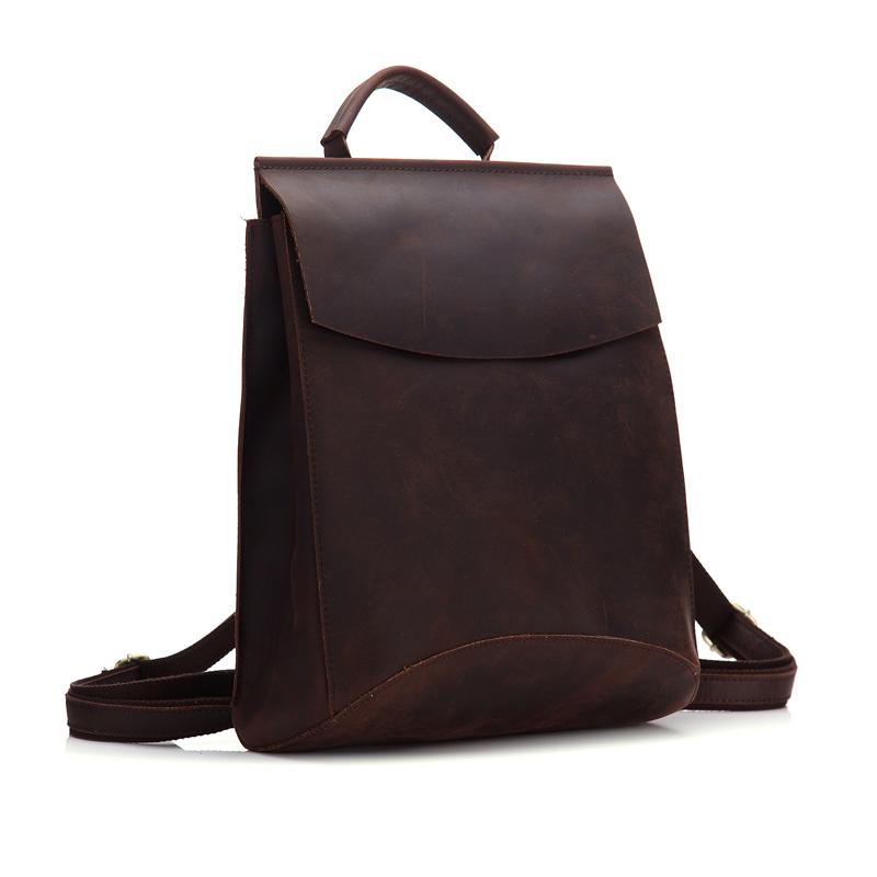 The Gyda Backpack | Vintage Leather Travel Backpack - STEEL HORSE LEATHER, Handmade, Genuine Vintage Leather