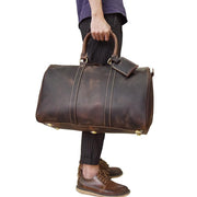 The Bjarke Weekender | Handcrafted Leather Duffle Bag - STEEL HORSE LEATHER, Handmade, Genuine Vintage Leather