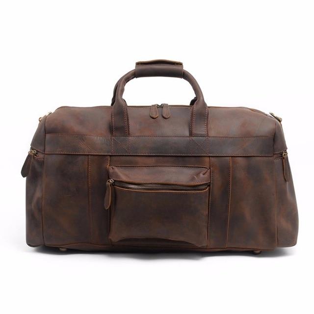 The Asta Weekender | Handcrafted Leather Duffle Bag - STEEL HORSE LEATHER, Handmade, Genuine Vintage Leather