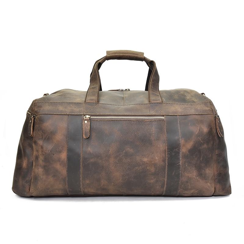 The Colden Duffle Bag | Large Capacity Leather Weekender - STEEL HORSE LEATHER, Handmade, Genuine Vintage Leather