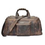 The Colden Duffle Bag | Large Capacity Leather Weekender - STEEL HORSE LEATHER, Handmade, Genuine Vintage Leather