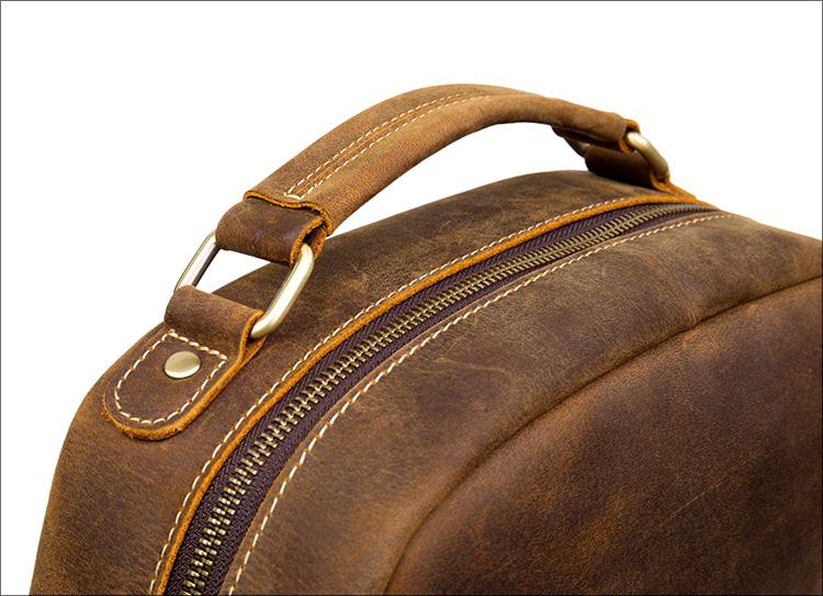 The Langley Backpack | Genuine Vintage Leather Backpack - STEEL HORSE LEATHER, Handmade, Genuine Vintage Leather