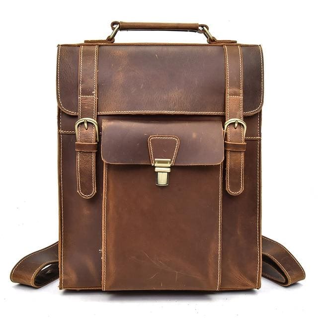 The Vali Backpack | Handmade Vintage Leather - STEEL HORSE LEATHER, Handmade, Genuine Vintage Leather