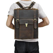 The Vali Backpack | Handmade Vintage Leather - STEEL HORSE LEATHER, Handmade, Genuine Vintage Leather