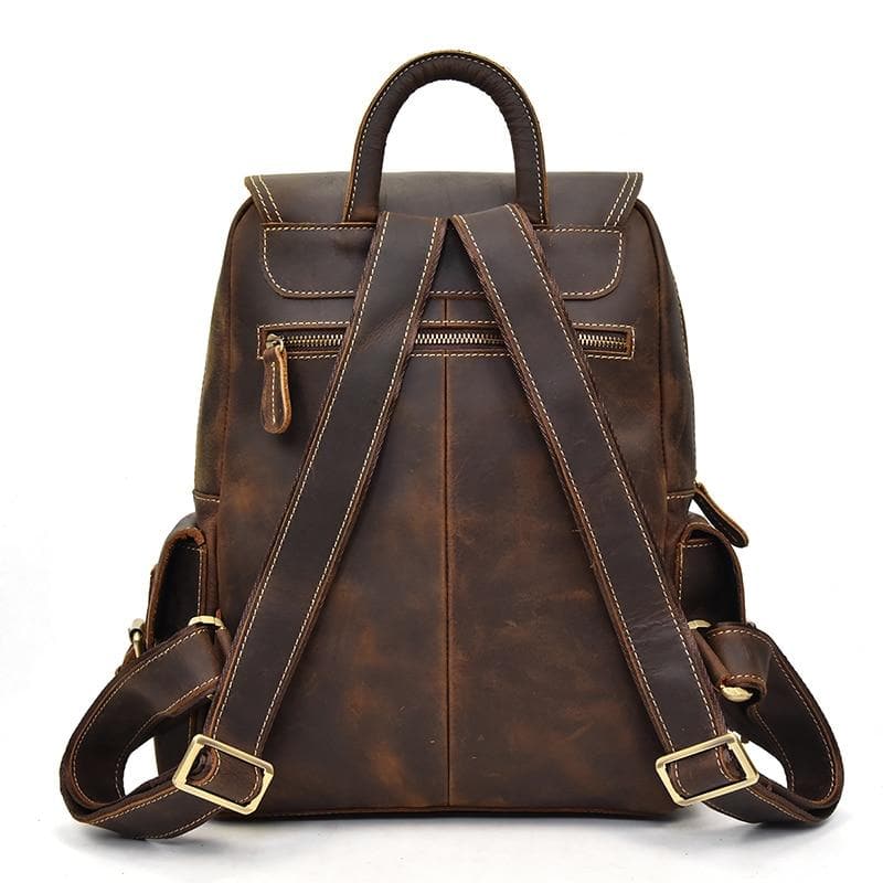 The Freja Backpack | Handcrafted Leather Backpack - STEEL HORSE LEATHER, Handmade, Genuine Vintage Leather