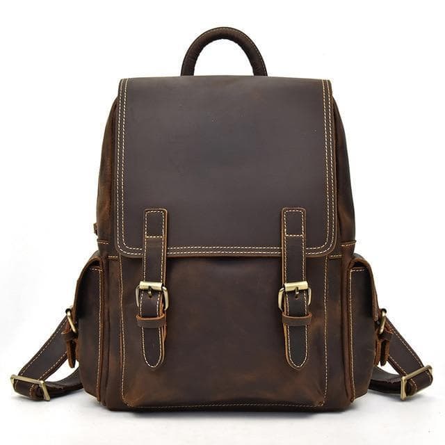 The Freja Backpack | Handcrafted Leather Backpack - STEEL HORSE LEATHER, Handmade, Genuine Vintage Leather