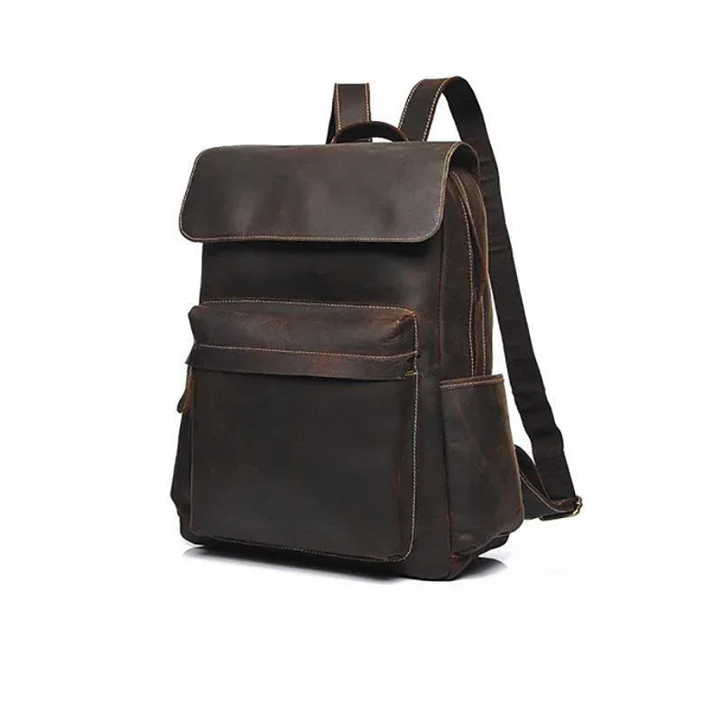 The Helka Backpack | Genuine Vintage Leather Backpack | Brown The Helka Backpack | Genuine Vintage Leather Backpack | Brown
