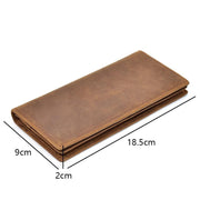 The Pathfinder Bifold Wallet | Genuine Leather Pocket Book - STEEL HORSE LEATHER, Handmade, Genuine Vintage Leather