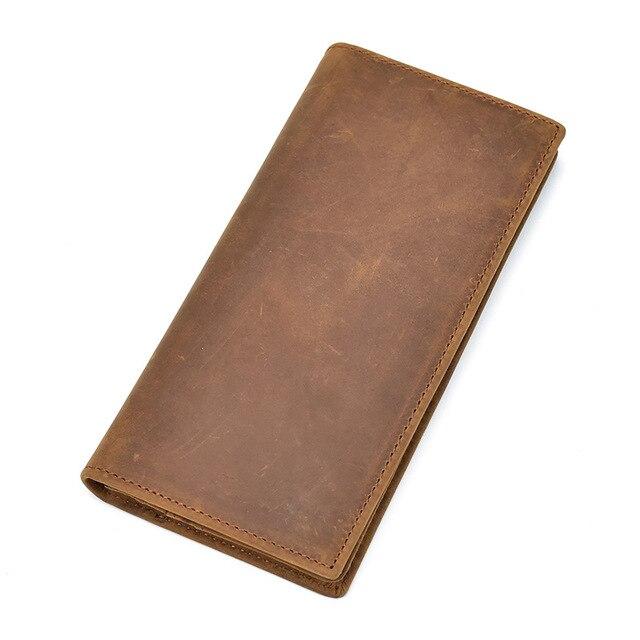 The Pathfinder Bifold Wallet | Genuine Leather Pocket Book - STEEL HORSE LEATHER, Handmade, Genuine Vintage Leather