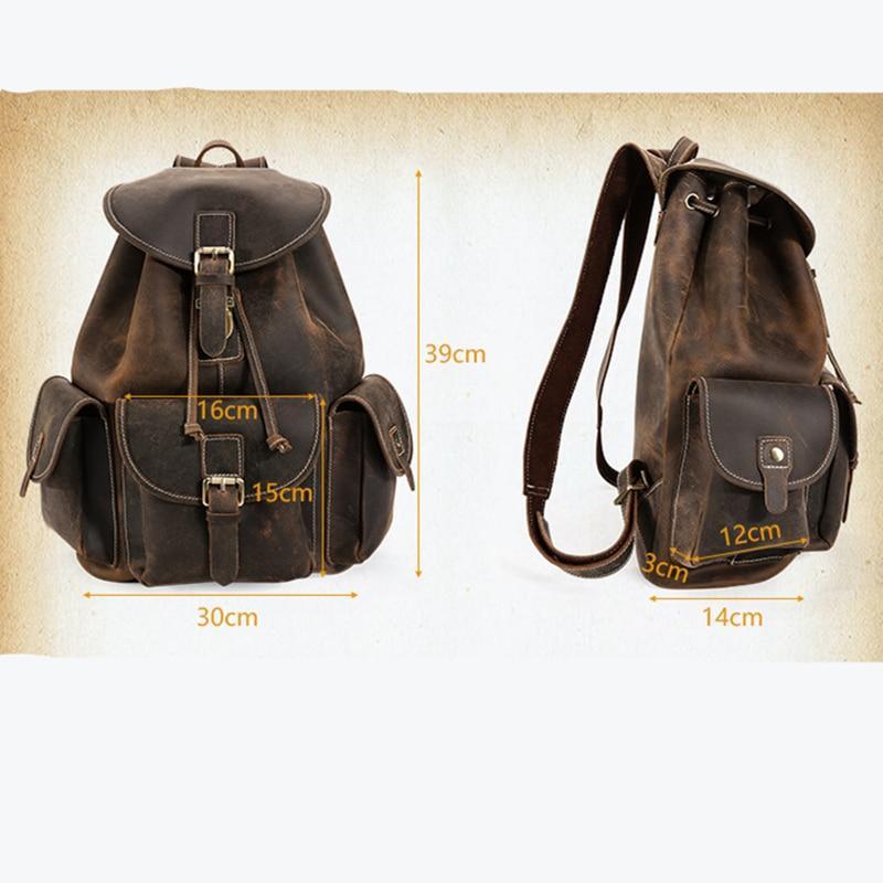 aliexpress leather backpack Small Brown Womens Genuine Leather Satchel Backpack The Cow Genuine Leather Luxury Alligator Fashion Natural Leather Backpack is a high The Thorsen Backpack | Small