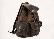 The Thorsen Backpack | Small Handmade Genuine Leather Backpack - STEEL HORSE LEATHER, Handmade, Genuine Vintage Leather