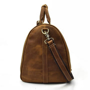 The Bjarke Weekender | Handcrafted Leather Duffle Bag - STEEL HORSE LEATHER, Handmade, Genuine Vintage Leather