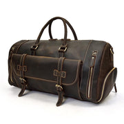 The Bard Weekender | Handmade Leather Duffle Bag - STEEL HORSE LEATHER, Handmade, Genuine Vintage Leather