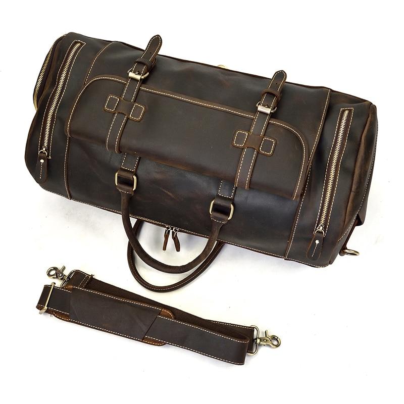 The Bard Weekender | Handmade Leather Duffle Bag - STEEL HORSE LEATHER, Handmade, Genuine Vintage Leather