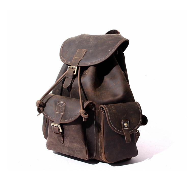 The Asmund Backpack | Genuine Leather Rucksack - STEEL HORSE LEATHER, Handmade, Genuine Vintage Leather