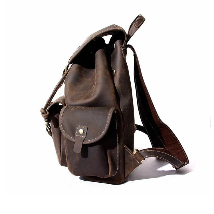 aushan faux leather backpack The Asmund Backpack | Genuine Leather Rucksack