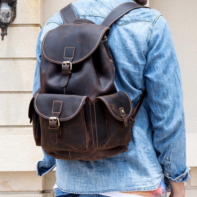 dresden flap leather backpack The Asmund Backpack | Genuine Leather Rucksack