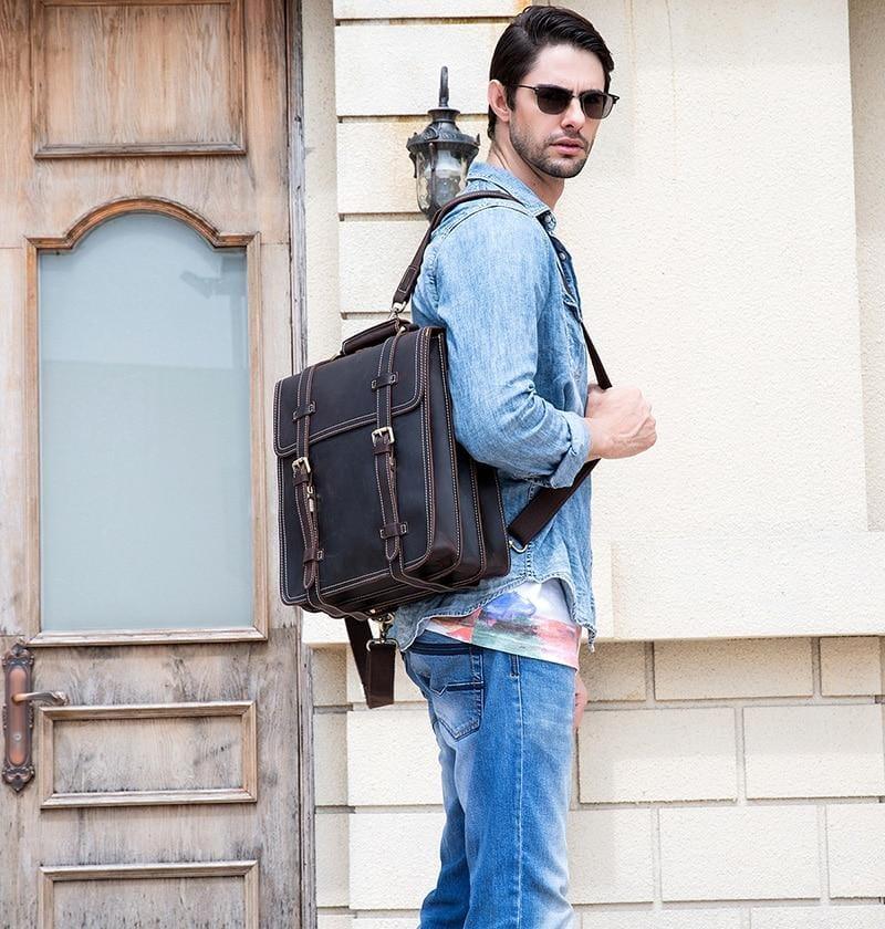 boconi garth traveler leather backpack STEEL HORSE Leather | The Garth Backpack | Vintage Leather Backpack Brown