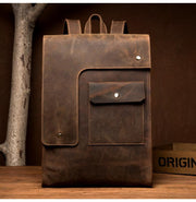 The Ragna Backpack | Vintage Leather Backpack - STEEL HORSE LEATHER, Handmade, Genuine Vintage Leather