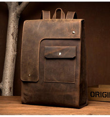 The Ragna Backpack | Vintage Leather Backpack - STEEL HORSE LEATHER, Handmade, Genuine Vintage Leather