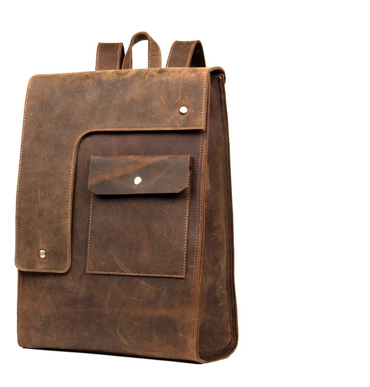 The Ragna Backpack | Vintage Leather Backpack - STEEL HORSE LEATHER, Handmade, Genuine Vintage Leather