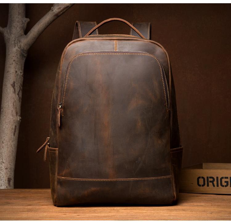 The Vernon Backpack | Genuine Vintage Leather Minimalist Backpack The Vernon Backpack | Genuine Vintage Leather Minimalist Backpack