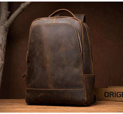 The Vernon Backpack | Genuine Vintage Leather Minimalist Backpack - STEEL HORSE LEATHER, Handmade, Genuine Vintage Leather
