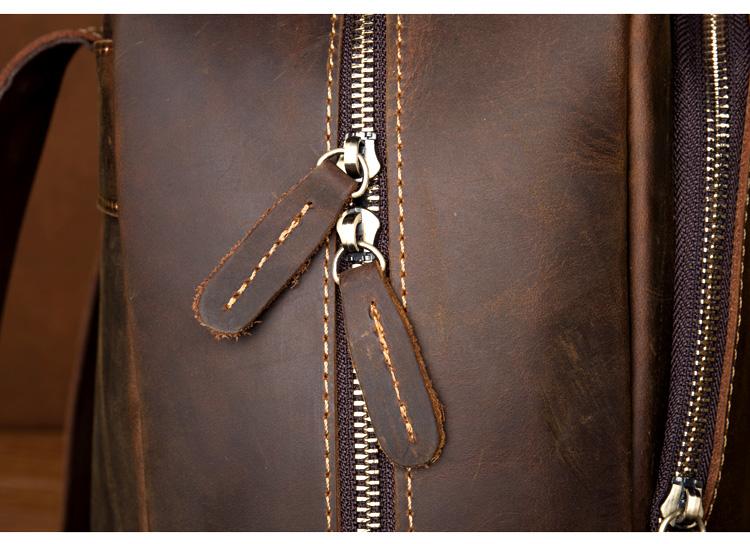 The Vernon Backpack | Genuine Vintage Leather Minimalist Backpack - STEEL HORSE LEATHER, Handmade, Genuine Vintage Leather