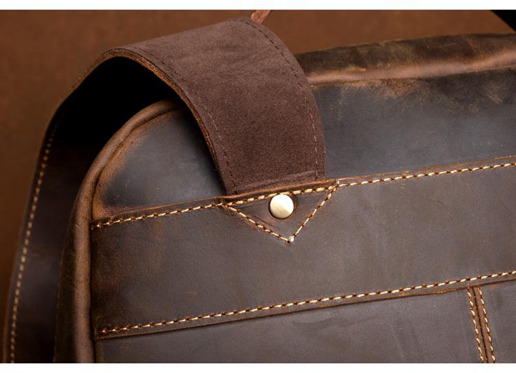 The Vernon Backpack | Genuine Vintage Leather Minimalist Backpack - STEEL HORSE LEATHER, Handmade, Genuine Vintage Leather