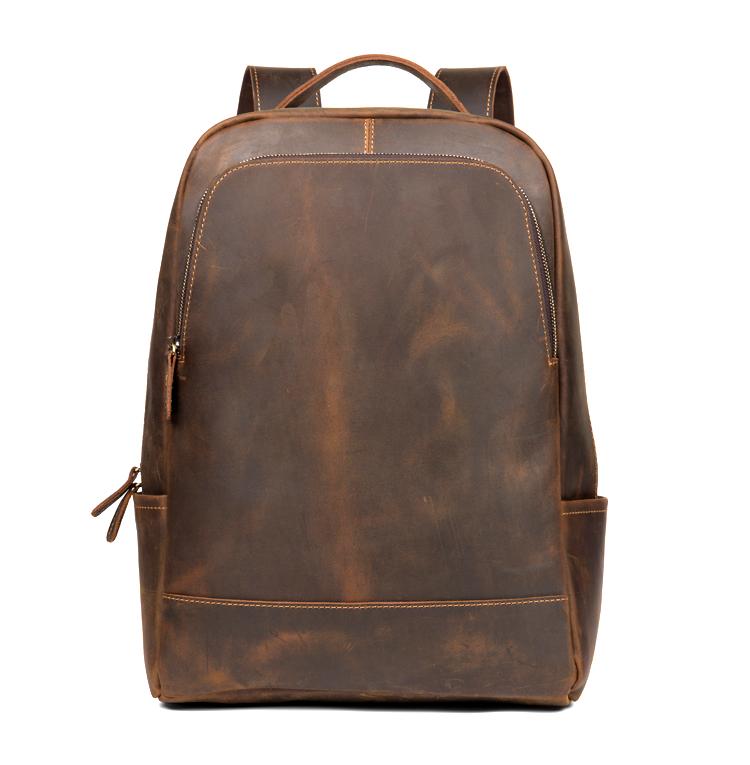 The Vernon Backpack | Genuine Vintage Leather Minimalist Backpack - STEEL HORSE LEATHER, Handmade, Genuine Vintage Leather