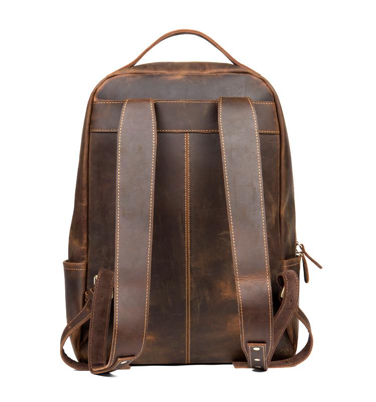 The Vernon Backpack | Genuine Vintage Leather Minimalist Backpack - STEEL HORSE LEATHER, Handmade, Genuine Vintage Leather