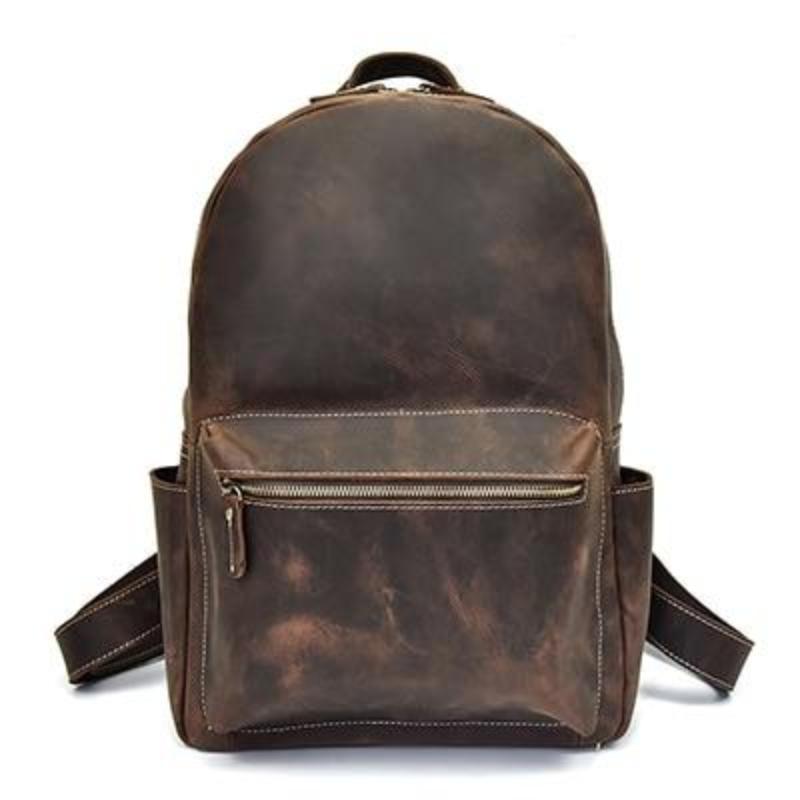 Brown Genuine Leather Rucksack Backpack at Rs 2400 in Jaipur | ID:  4268579233