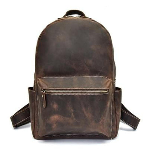 Handicraft Villa Unisex Vintage Leather Rucksack Backpack