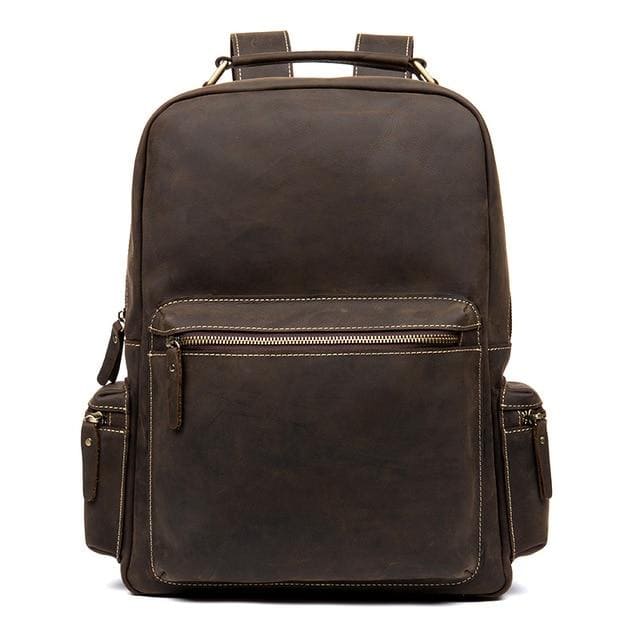 The Langley Backpack | Genuine Vintage Leather Backpack - STEEL HORSE LEATHER, Handmade, Genuine Vintage Leather