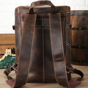 The Raoul Backpack | Handmade Vintage Leather Backpack - STEEL HORSE LEATHER, Handmade, Genuine Vintage Leather