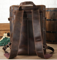 The Raoul Backpack | Handmade Vintage Leather Backpack - STEEL HORSE LEATHER, Handmade, Genuine Vintage Leather